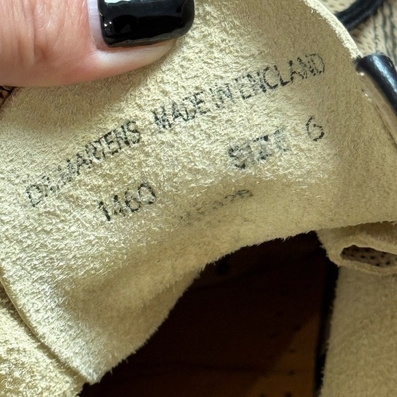 Dr Martens 1460 - Size 8 (UK 6) - Beige Snakeskin - Vintage - Made in England - Picture 3 of 11